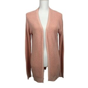 MAURICES Women’s Long Cardigan Sweater Sz XS Color Pink Long Sleeves